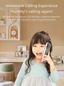 1 件儿童逼真苹果智能手机音乐手机，多模式触摸屏，男孩和女孩的益智玩具，生日礼物 - 彩色 - 查看 8