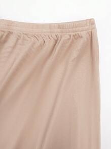 Meguma 女士蕾丝边衬裙，不透视，时尚半身衬裙 - 紫紅色 - 查看 3