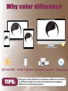 Synthetic Air Bangs Wig For Women 1 Clip In Hairpieces Accessories Mini Fake Bangs Suitable For Girls