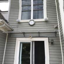 Front Door Canopy, Plastic, Aluminum, Pent Arch Canopy, Roofing, Canopy For Front Door, Pent Arch Canopy, Polycarbonate Pent Canopy, Roofing, PP Bracket, 60*100cm - Transparent - View 4