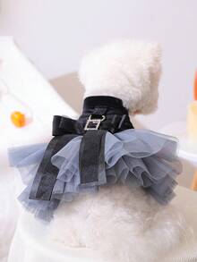 1 Stück Haustierkleidung, Hunde-/Katzenkleidung, fröhliches Welpen Lässig Fashion süßes, bequemes Kostüm, Minihund Welpen Hochzeitskleid