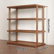 1pc Desktop Multi-Layer Storage Rack, Simple Bookshelf For College Students, Tabletop Placement Shelf, Wooden Rack, Storage Rack, Small Layer Rack On The Table