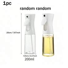 3/2/1pc Oil Spray Bottle, Kitchen Household Barbecue Olive Oil Cooking Spray Oil Atomization Fat Reduction Oil Spray Artifact, Oil Spray Dispenser Refillable Spray Bottle Outdoor Barbecue Cooking Kitchen Supplies