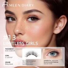MLEN DIARY [Soft Magnetic] MLen Diary Magnetic Eyelash Case - Reusable Soft Magnetic Eyelashes, No Glue & Eyeliner, Waterproof, Lightweight Natural Look, 10-12mm, Includes Pouch & Brush, Magnetic Eyelashes Reusable