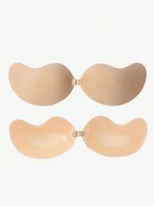 2 对无肩带粘合文胸芒果杯文胸花瓣，透气，适合小胸围，提升和聚拢，隐形露背文胸，适合连衣裙、礼服和内衣 - 彩色 - 查看 6