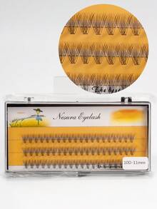 60簇单根睫毛簇 10D 6~15mm 自然妆效单根假睫毛 纤细持久睫毛延长 适合派对 睫毛自然簇 黑白盒随机发货。睫毛簇，睫毛簇，单根睫毛，睫毛，假睫毛 - C - 查看 10