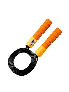 1 pezzo Corda per saltare anti-nodo con conteggio automatico, maniglie in schiuma con rotazione fluida, allenamento cardiovascolare per casa/palestra/fitness all'aperto