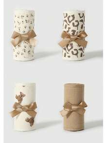 4pcs/Set Baby Crib Bumper Pad, Crib Liner, Crib Rail Cover, Crib Bedding Set, Nursery Crib Protector, Washable - Multicolor - View 11