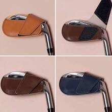 10pcs/3pcs/1pc New Minimalist Golf Club Head Covers, Putter Head Covers, Leather With Plush Lining To Protect Golf Irons, Simple Design, Classic And Timeless, Black, Brown, Blue, Suitable For Golf Course, Yard, Park - Multicolor - View 11