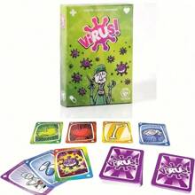 病毒！卡牌游戏 - 多语言，趣味家庭派对游戏，游戏之夜桌游，情人节/万圣节/圣诞节/新年礼物，生日礼物，14岁以上