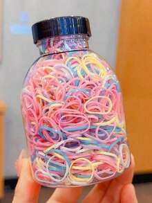 1 Jar Of Approx. 1000pcs Colorful Black And Spring Colored Hair Ties, High Elasticity Hair Ties Packaged In A Jar, Disposable Hair Elastics In Colors, Suitable For Girls' Hairstyles Accessories,Hair Accessory,Hair Accessories,Hair Accessories For Women,Fall,Travel,Hair Tools,Accessories Women,Hair Stuff,Fall,Hair,Hair Accessories,Hair Accessories For Women,Travel,Hair Accessory,Hair Accessories Women,Hair Tools,Hair Stuff,Stuff,Beauty Accessories,Gifts,Travel,Gifts For Women,Hair Stuff,Stocking Stuffers,Stocking Stuffers,Stocking Fillers,Stocking Stuffers For Women,Stocking Fillers Women, Gifts,Gifts, Stocking Fillers,Gifts For Women,Gift, Gift,Stocking Stuffers For Adults,Stocking Fillers For Adult,Hair Stuff,Women's Accessories,Stocking Stuffer,Coming-Of-Age Hair Accessory, Hair Accessories,Gift Ideas For Women,Beauty Stocking Fillers, Gifts For Women - Multicolor - View 18