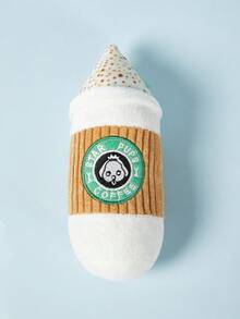 PETSIN Plush Dog Toys Doughnut Pizza Shape Pet Squeaky Toys For Small Large Dogs Cleaning Teeth Puppy Chew Sound Toys Pet Supplies - Multicolor - View 7