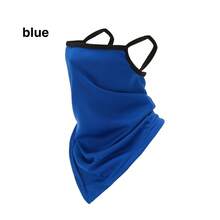 قطعة واحدة من الوشاح القناع الباندانا مع حلقات الأذن ، غطاء الرقبة بالاكلافا حماية من الغبار والأشعة فوق البنفسجية للوجه للنساء والرجال في الهواء الطلق ، أغطية الرأس للتزلج