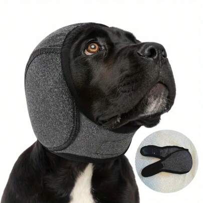 Orejeras protectoras ajustables para perros, protección contra el ruido - Orejeras de auditiva, adecuadas para natación y baño - Se pueden usar en interiores y exteriores - Correa ajustable y cabeza antiadherente, adecuadas para todos los tamaños de perros, equipo de natación para perros | Orejeras para perros