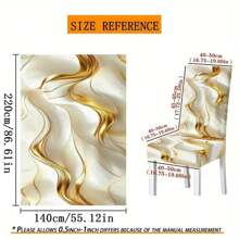 Set de 5 piezas/7 piezas de mantel y funda para silla de mármol ondulado de platino de alta calidad, lavable, adecuado para todas las estaciones, decoración del hogar, fiesta interior y exterior