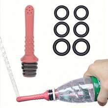 迷你个人卫生冲洗器随身携带饮料瓶冲洗器插入瓶口即可使用旅行沐浴露便携式妇科冲洗器 - 彩色 - 查看 1