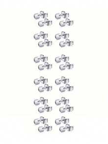 12 Pairs Ear Piercing Stud Earrings, Surgical Stainless Steel Multicolor Birthstone Stud Earrings For Ear Piercing Guns