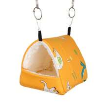 Parrot Hammock Hamster Thickening Nest Small Pet Xuanfeng Bird Peony Bird Bird's Nest Winter Warm Sleeping Bag Squirrel - Red - View 10