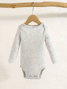 5件套男婴长袖卡通动物刺绣连体衣，易穿婴儿连体衣 - 彩色 - 查看 7