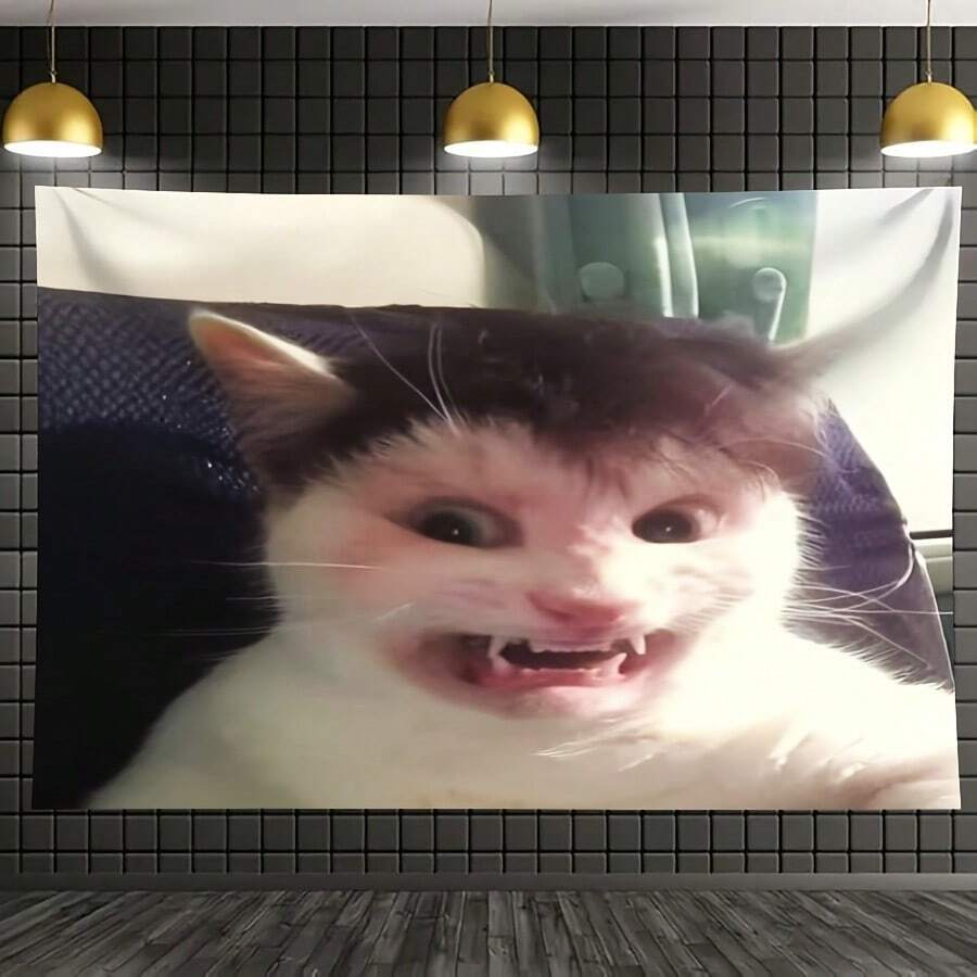 Cigarette Fries In McDonald's Box Tapestry Home Decor Room Aesthetics Art Decoration Birthday Gift Bedroom Living Room Dorm Wall Decor Live Background Gift Tapestry Wall Hanging - Nhiều màu - Xem 1