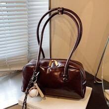 Women Shoulder Bags - 咖+掛件 - 查看 4