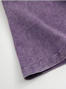 EWH Hip Hop High Street Day Comics Characters Creative Printed Summer Short Sleeve T-Shirt Men Men Oversize Couple DG004 - 紫羅蘭色 - 查看 4