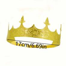 1pc Adjustable Crown - Zinc Alloy, No Feathers, Suitable For Parties And Holidays
