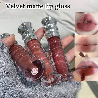 Kakashow 丝绒哑光唇彩，质地细腻，颜色浓郁，持久防水，不粘腻，不干燥，自然哑光丝绒唇膏，适合所有肤色，适合户外旅行、家居使用，适合初学者、学生、生日、情人节、万圣节、圣诞节礼物
