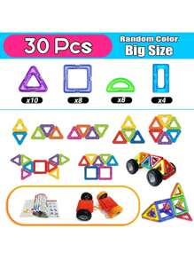 Christmas Decoration Large Size STEM Toys, Learning Education Constructor Set, Magnet Toys, Birthday Gifts, Magnet Bricks Easter Gifts, Designer Constructor Set Toy Building Blocks,Random Color School, Student,Stationery,School Supplies School Supplies