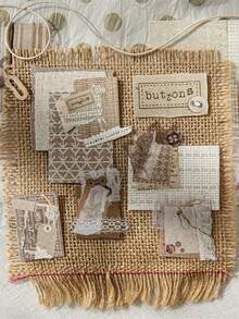 MOCARD 30 pezzi/confezione Adesivi in pizzo per scrapbooking, adesivi decorativi creativi e di , materiali artigianali fai-da-te, regali per le vacanze, forniture scolastiche personalizzate per scrapbooking