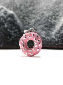 1 Piece Of Pure Silver Pink Donut Pendant - Sweet Silver - JA Inspired Pendant