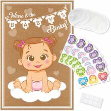 1set/39pcs Pacifier Clips For Baby Shower Games - Baby Shower Party Favors And Games - Pacifier Clips For Baby Games - Multicolor - View 2