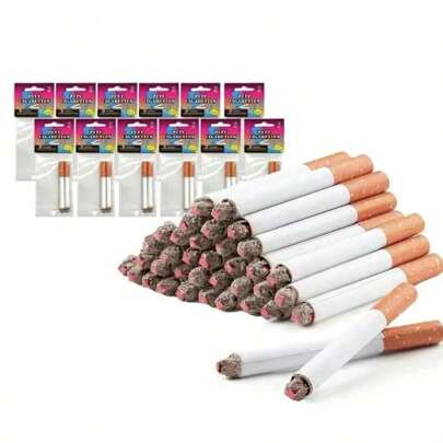 1 pièce / 5 pièces / 10 pièces / 1 set Fausse cigarette - Accessoire de cosplay - Blague à vos amis - Effet de blague réaliste - Blague à vos parents - Cadeau parfait - Cadeau d'anniversaire - Cadeau idéal - Cadeau surprise - Cadeau de fête - Cadeau de saison - Cadeau d'Halloween - Cadeau de Noël - Costume d'Halloween - Costume de fête - Collection de passe-temps - Petit jouet à jouer - Cadeau