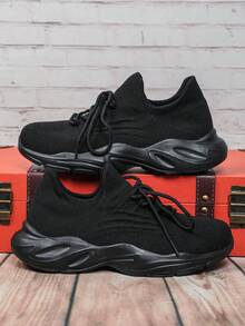 Zapatos casuales de slip-on negros versátiles, convenientes, con ajuste preciso, cómodos, suaves, transpirables, adecuados para vacaciones, exteriores, fitness, transporte, uso casual, tenis para hombres