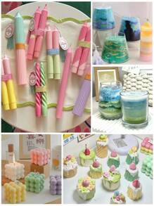 1 套/10 色/20 色蜡烛染料液体着色剂 DIY 珠宝制作蜡烛制作染料颜料