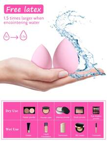 30件套化妆刷海绵套装，含化妆包，旅行化妆包，适用于液体、膏状和粉状化妆品 - 包括抛光刷、晕染刷和面部刷，化妆刷套装，化妆刷套装，化妆刷套装，全套化妆工具，化妆刷套装，化妆刷套装，化妆礼盒套装 - 粉色 - 查看 9