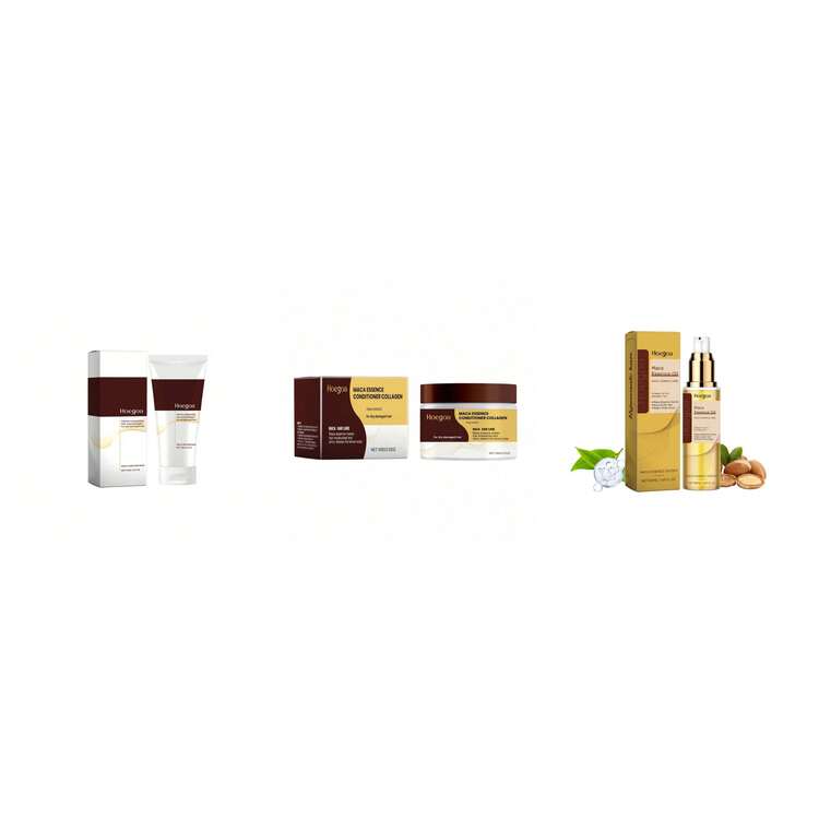 120g 深层滋润发膜 - 保湿、柔顺、增强头发弹性和光泽 + 100g 胶原蛋白护发素 - 温和滋养护发、柔顺、亮泽保湿 + 50ml 植物萃取护发油 - 柔顺、亮泽、温和滋养头皮 - 彩色 - 查看 12