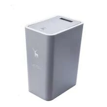 1 PC Bathroom Trash Can With Lid, 2.6 Gallon Small Black Trash Can, Garbage Bin With Snap Top Lid, Dog Proof, Plastic Waste Basket For Bedroom, Toilet And