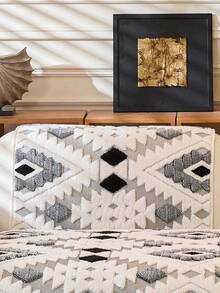 1 件厚毛绒沙发垫套，现代简约防滑保暖沙发座垫，防尘可洗沙发套，黑色简约柔软不褪色不脱落卧室装饰宠物友好保护套，可调节适用于转角沙发、卧室、办公室、客厅组合家具、1/2/3/4 座沙发 - 黑色 - 查看 7