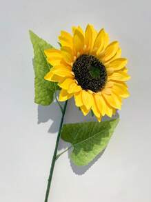 3 Packungen Künstliche Sonnenblumen im Glamour-Stil mit abnehmbaren Köpfen - Vollblühende Seidensonnenblumen mit langen Stielen für Heim- und Hochzeitsdekoration