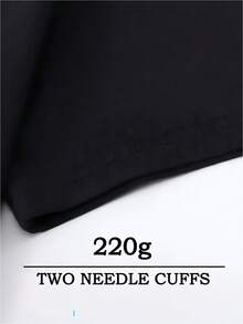 Double-Sided Digital Printed T-Shirt Rapper DrakeFOR ALL THE DOGS Graphic TeeHip Hop T Rend T-Shirt  1Pcs Casual Soft Short Sleeve Pure 100% Cotton 220gsm T-Shirt ,Unisex - màu đen - Xem 5