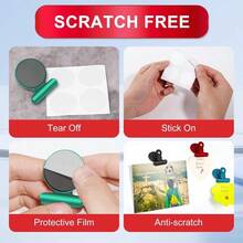 QY DIYSELF 20 Pack Magnetic Clips Magnets Clips Strong Refrigerator Magnets Magnetic Clips Heavy Duty For Refrigerator Classroom Office Kitchen Magnets For Whiteboard 5837 - Nhiều lớp bóng - Xem 5