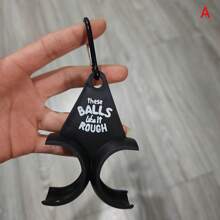 1 个高尔夫球架 - 带钥匙扣的趣味高尔夫球收纳架，可容纳 2 个球，便携式夹子设计，适合挂在高尔夫球袋上，高尔夫配件，是送给高尔夫爱好者的绝佳礼物，可提升您的高尔夫体验，是送给亲戚朋友的完美礼物 - 彩色 - 查看 5