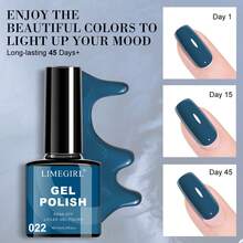 LIMEGIRL 4pcs Gel Nail Polish Set, Four Seasons Colors Collection, Long-Lasting, Soaking Gel Nail Polish Set,Gel Nail Kit Manicure DIY Nail Art Salon Home Gift For Women - 彩色 - 查看 3