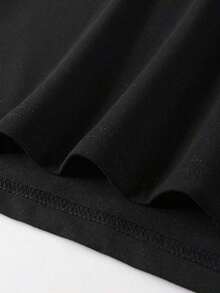 Camiseta de con estampado de estrella retro, camiseta gráfica de, estilo emo, años 2000 - Negro - Ver 5