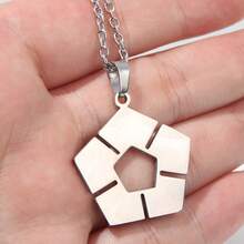 1pc BLUE LOCK Necklace Men's Anime Football Logo Jewelry Keychain Creative Couple Chain Stainless Steel Color Role Play Gift - Multicolor - View 9