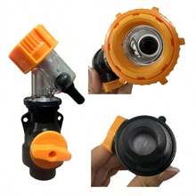 Water Heater Cleaning Tool, Adapter With Gasket, Auxiliary Tool For Removing Dirt From Water Heater, Universal Interface - màu vàng - Xem 1