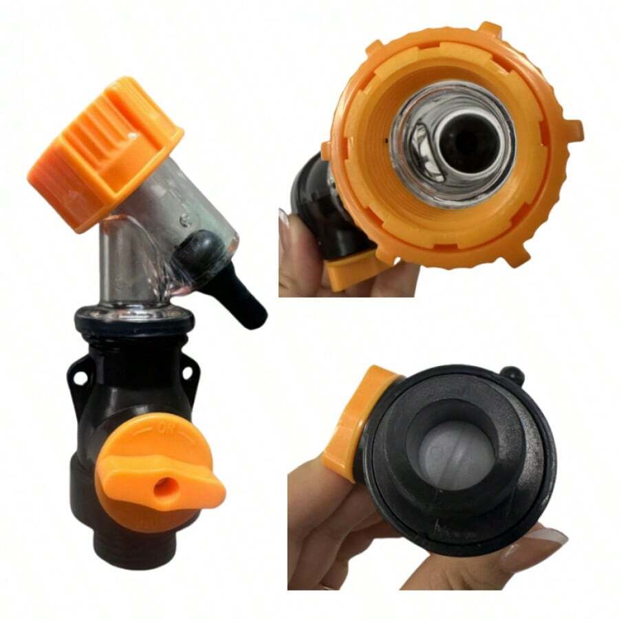 Water Heater Cleaning Tool, Adapter With Gasket, Auxiliary Tool For Removing Dirt From Water Heater, Universal Interface - màu vàng - Xem 1