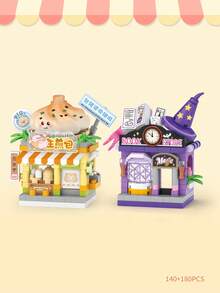 LOZ New Building Blocks Magic House, Restaurant Street Scene Series, Building Blocks House Model, Assembly Building Blocks Toy, Tabletop Decor, Best Holiday/Christmas/Birthday Gift For Boys And Girls - Multicolor - View 12