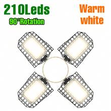 250W LED Deformable Garage Light E26/E27 UFO High Bay Lamp 3/4/5 Adjustable Panels Foldable Fan Blade AC100-277V Parking Lot Workshop Shed Hanging Lamps 220V/110V Indoor NO Flicker Eye Protection Ceiling Lights Bulb Bright Industrial Factory Shop Basements Commercial Lighting 40/60/80/100/120/150/180/200W Warm/Cool White 108/126/144/180/210/240/216/252/288leds